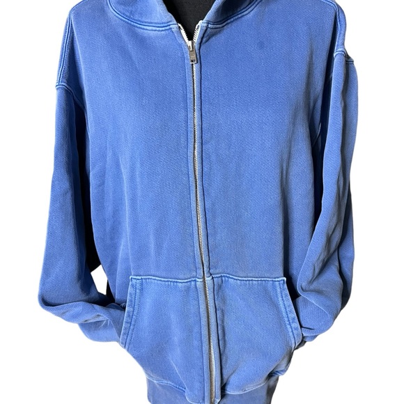 Lestien hoodie front zipper distress fabric size XL. small spot on the front.A5 - Picture 2 of 7